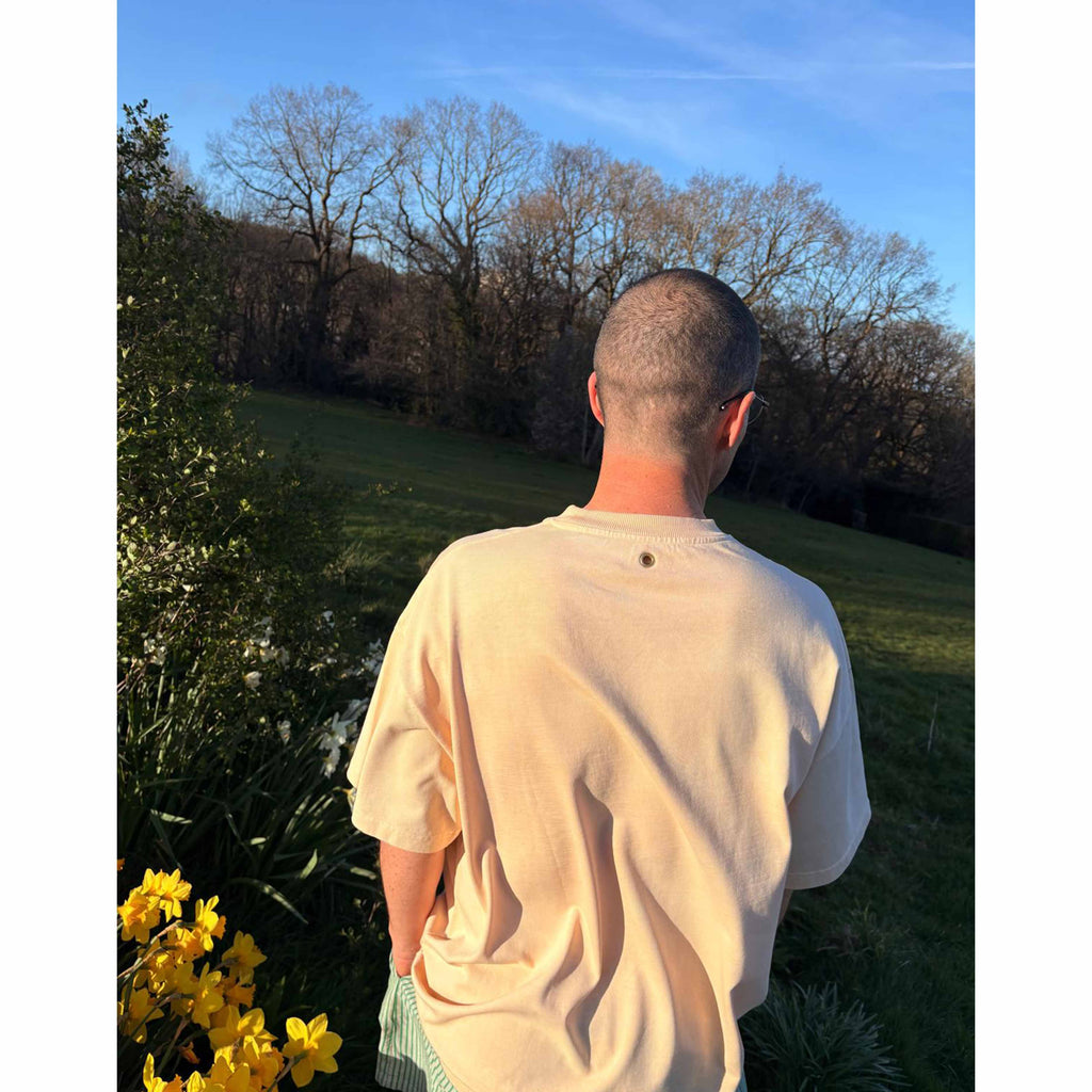 Tee, Naturally Dyed  - Apricot