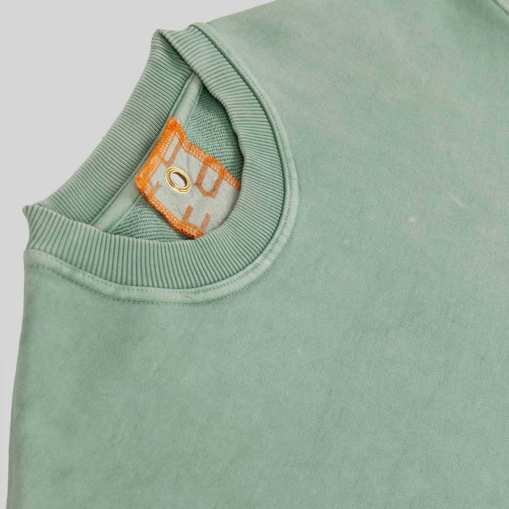 Sweatshirt, Naturally Dyed - Lazy Green