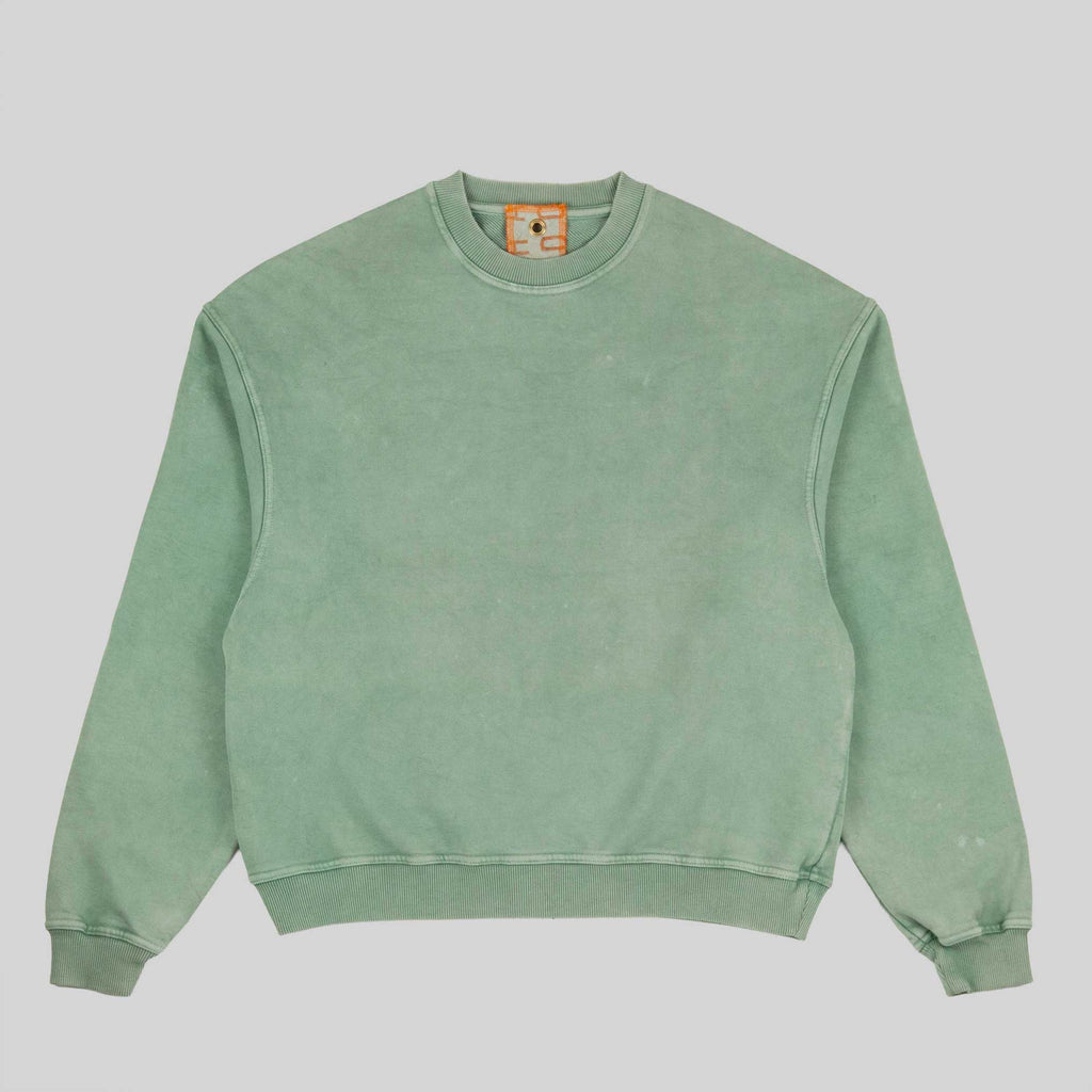 Sweatshirt, Naturally Dyed - Lazy Green