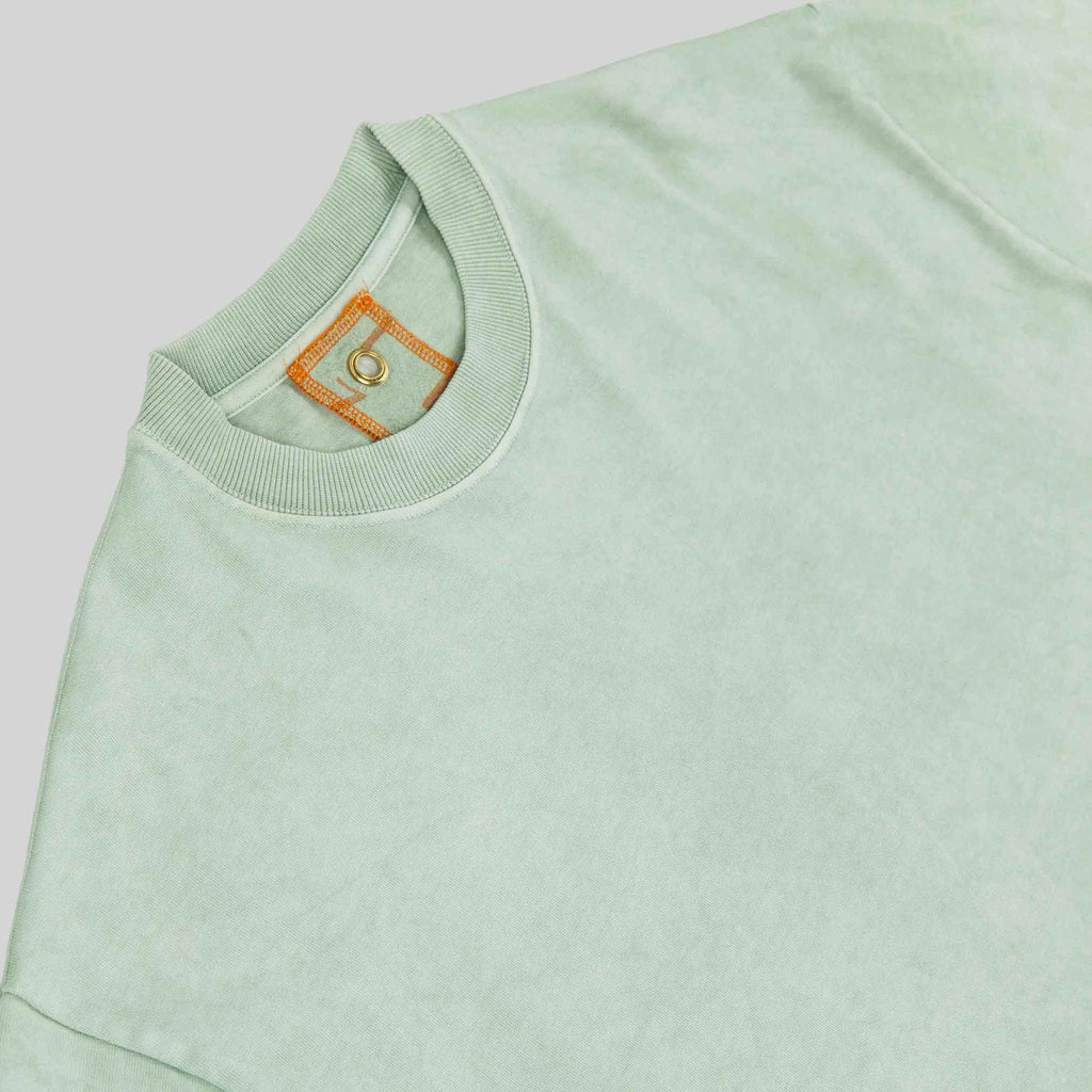 Tee, Naturally Dyed  - Lazy Green