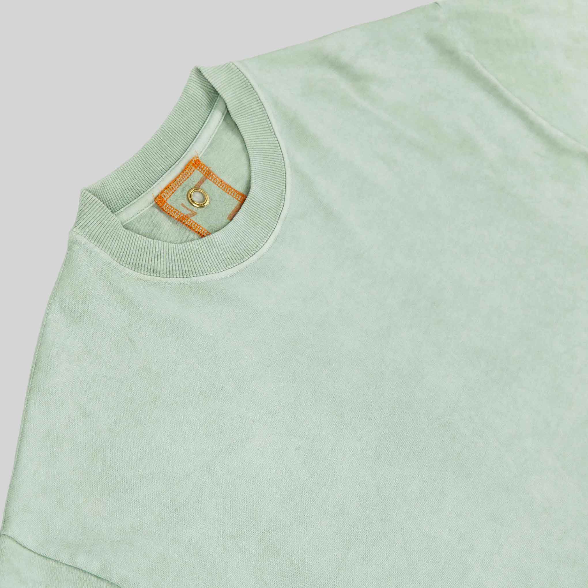 Tee, Naturally Dyed  - Lazy Green