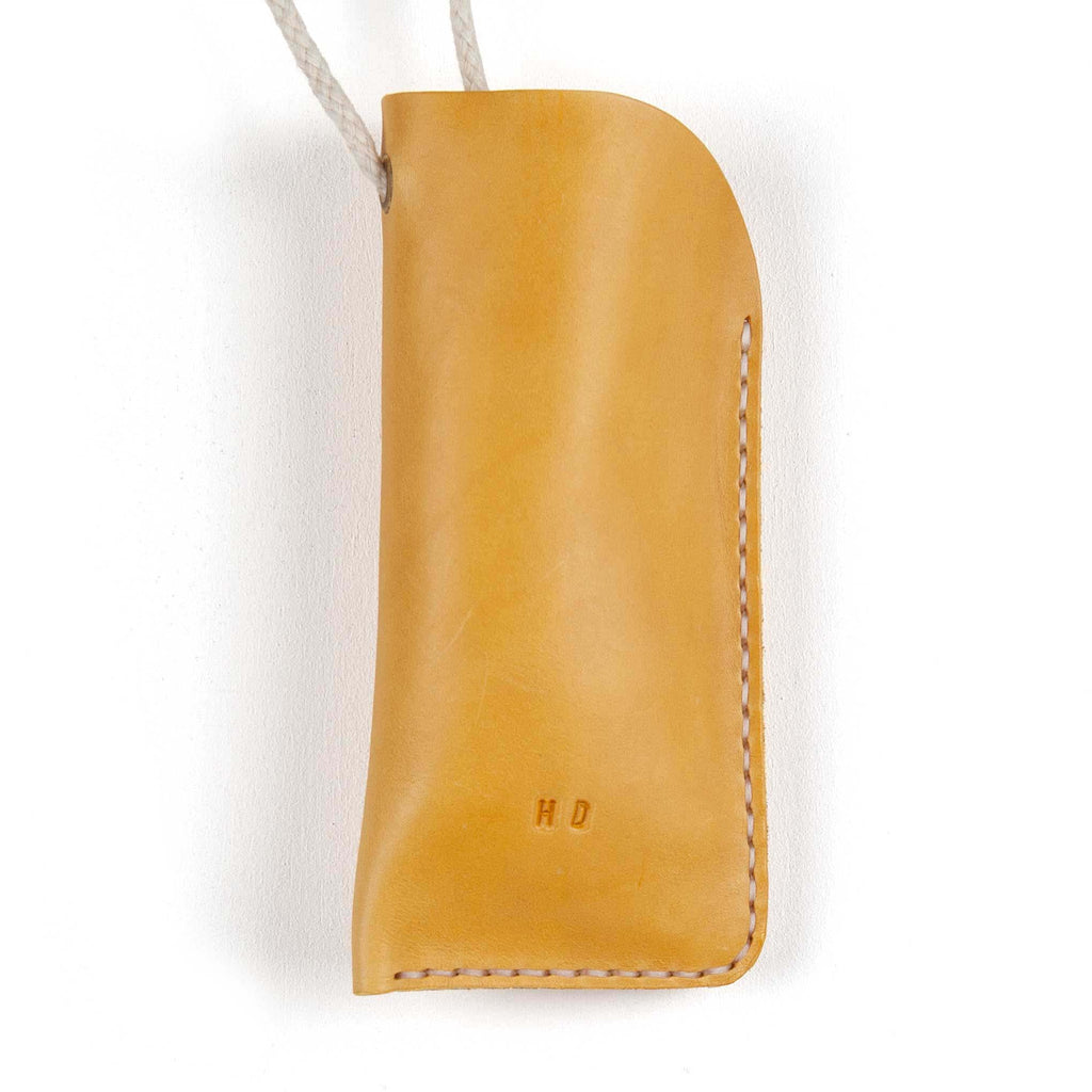 Glasses Case, Hand Sewn. - English Mustard